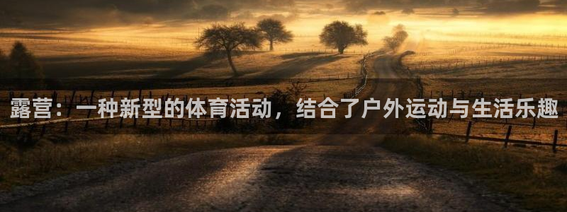 露营：一种新型的体育活动，结合了户外运动与生活乐趣